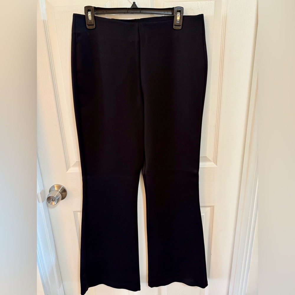 Maurices Silky Black Flare Pants Large